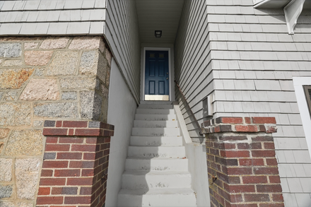 exterior stairs leading to Unit 2 320 Main Street Gloucester MA