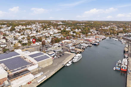 aerial view photo of 320 Main Street Gloucester MA