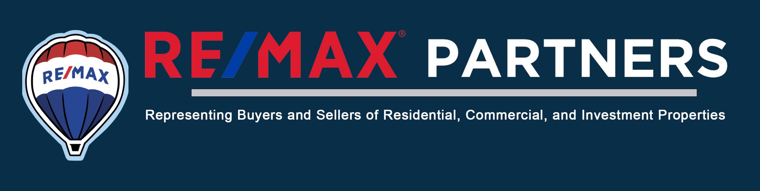 remax balloon logo with office information