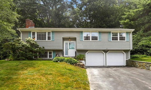Detached Split Entry home for sale in Framingham, MA - exterior of property shown