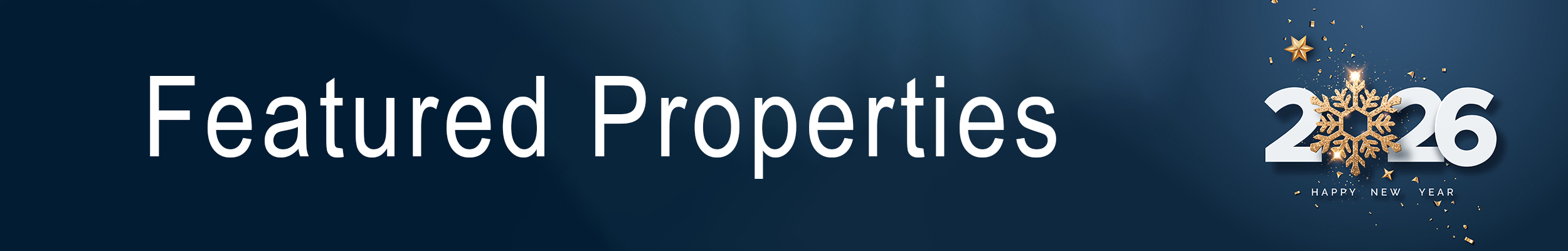Featured Properties Winter Happy New Year 2026