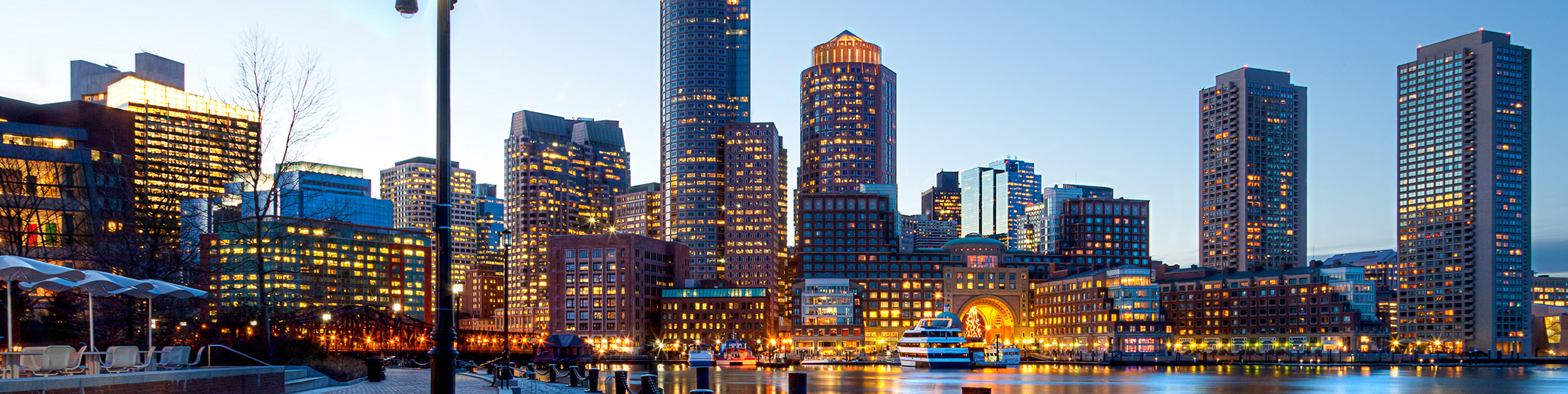 view of Boston MA skyline