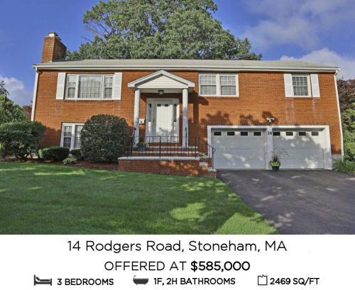Featured Home for Sale - 14 Rodgers Road, Stoneham MA Featured Home for Sale - 14 Rodgers Road, Stoneham MA