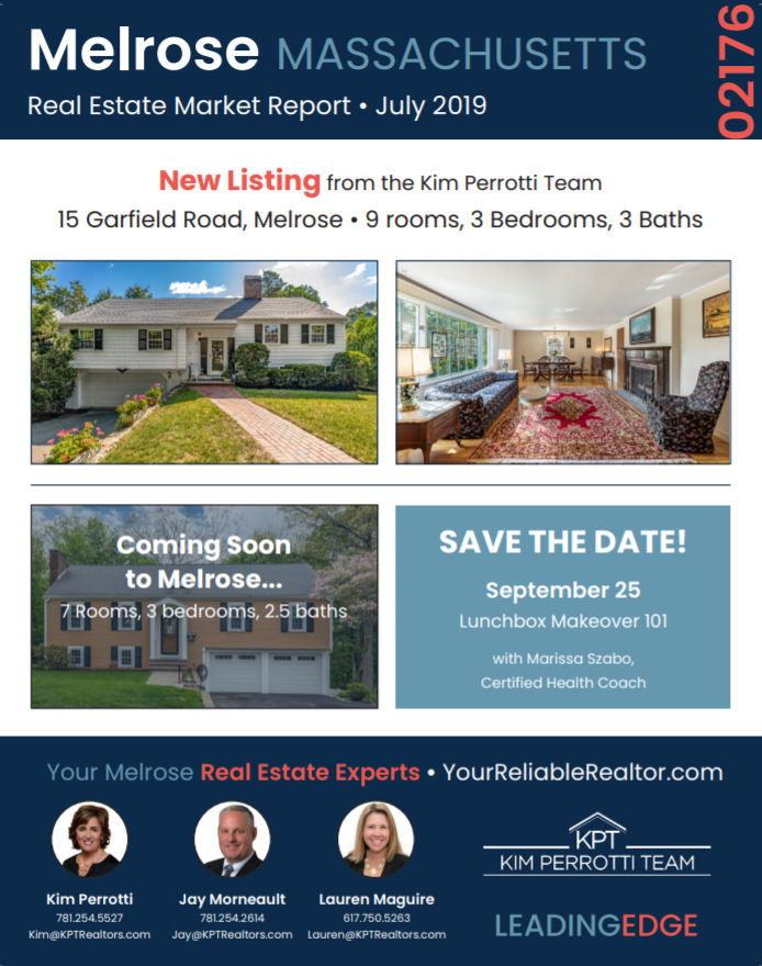 Melrose MA Real Estate Market Report July 2019 The Kim Perrotti