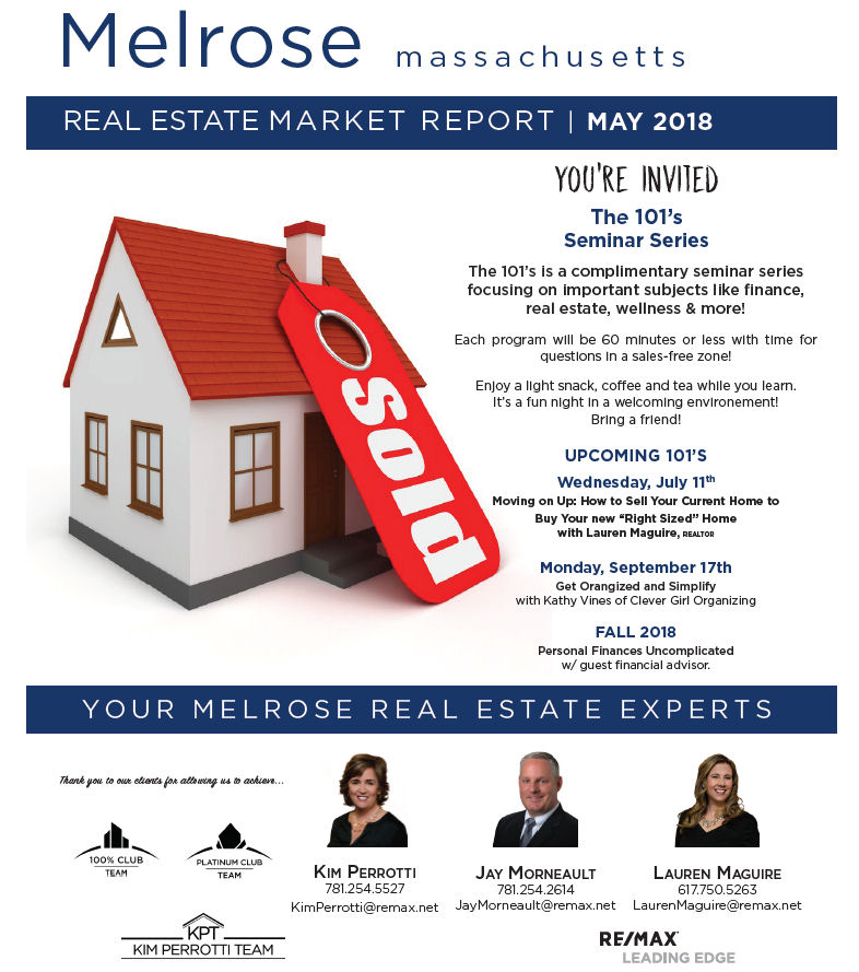Melrose MA Real Estate Market Report - May 2018 p1 Melrose MA Real Estate Market Report - May 2018 p1