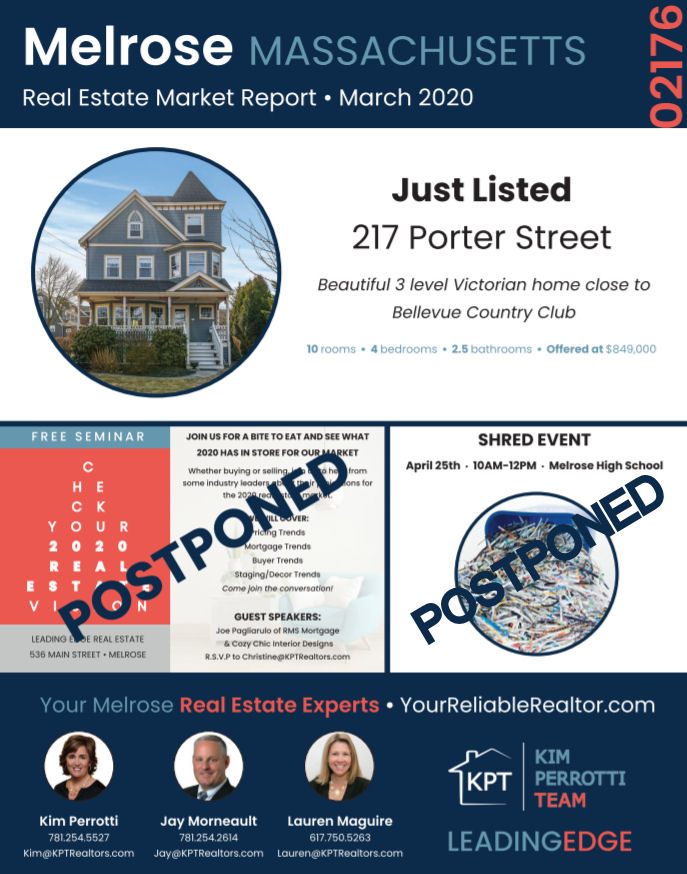 Melrose MA Real Estate Market Report March 2020 The Kim Perrotti